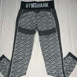 Gymshark Black and Gray Patterned Leggings